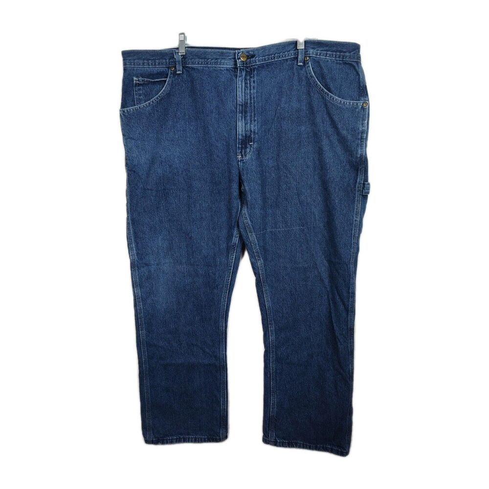Key‎ Straight Leg Jeans Men's Size 44x30 Blue Carpenter Pockets